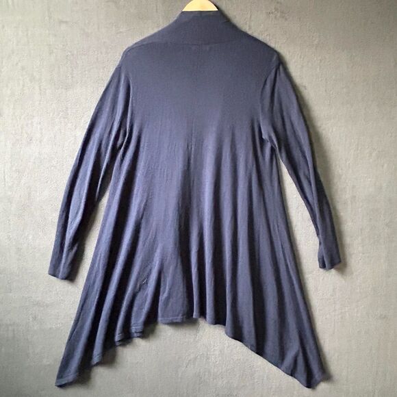 Polo Ralph Lauren Open Cardigan Sweater Navy Blue Silk Blend - Women's Size S/P - Picture 4 of 6